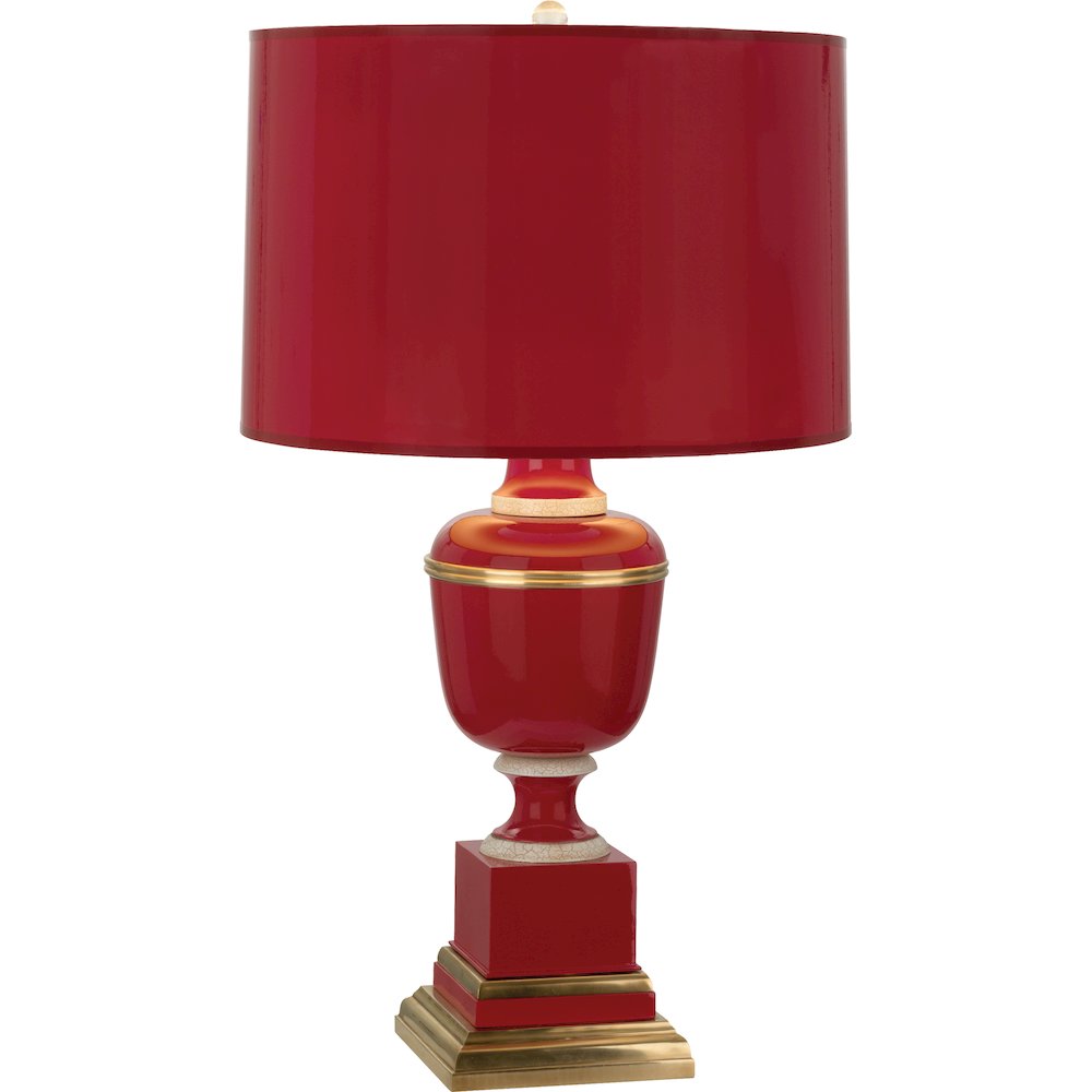 Annika Table Lamp in Red Lacquered Paint Color. Picture 1