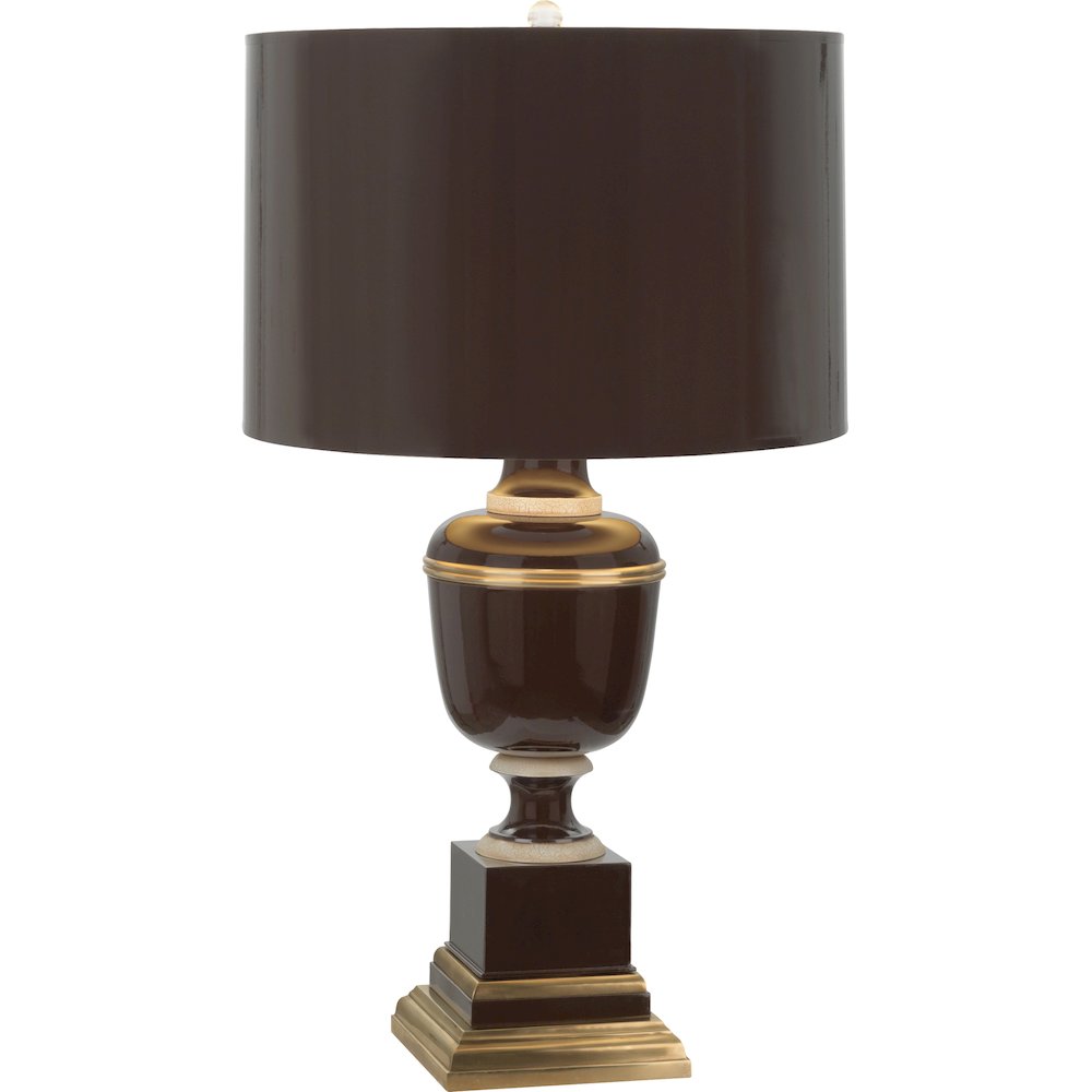 Annika Table Lamp in Chocolate Lacquered Paint Color. Picture 1