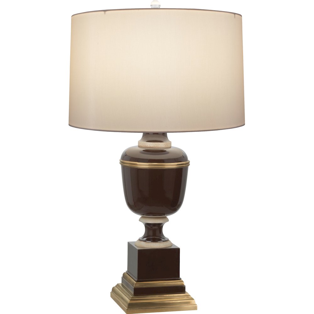 Annika Table Lamp in Chocolate Lacquered Paint And Natural Brass Color. Picture 1