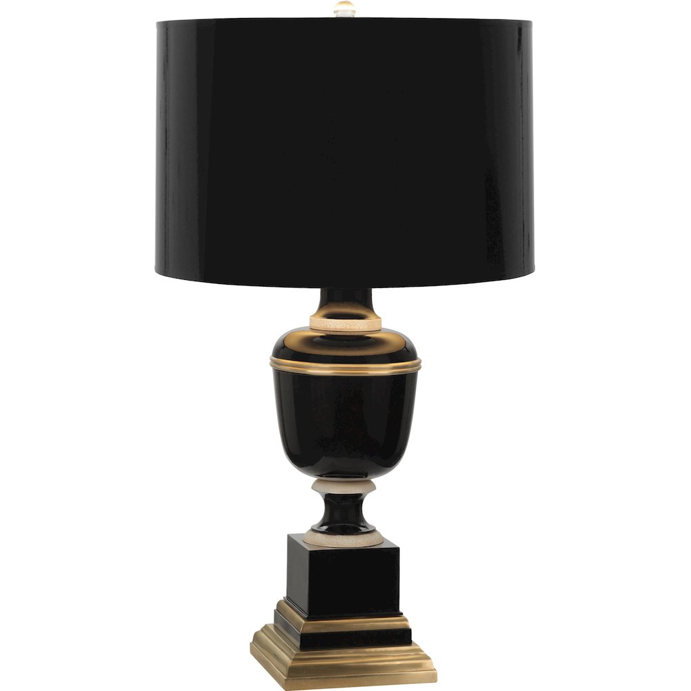 Annika Accent Lamp in Black Lacquered Paint Color. Picture 1