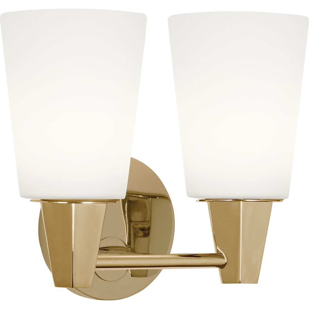 Wheatley Wall Sconce in Modern Brass Color. Picture 1