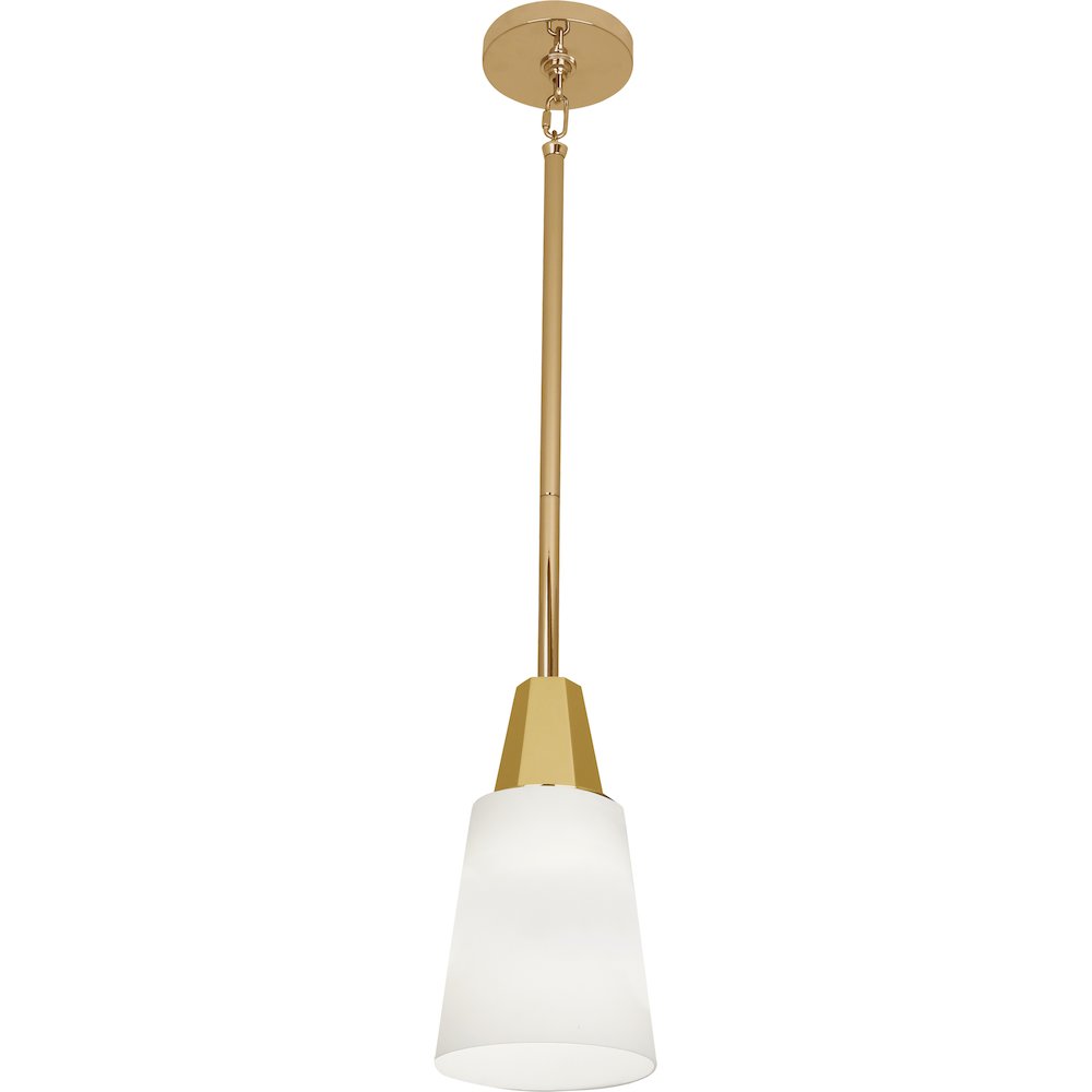 Wheatley Pendant in Modern Brass Color. Picture 1