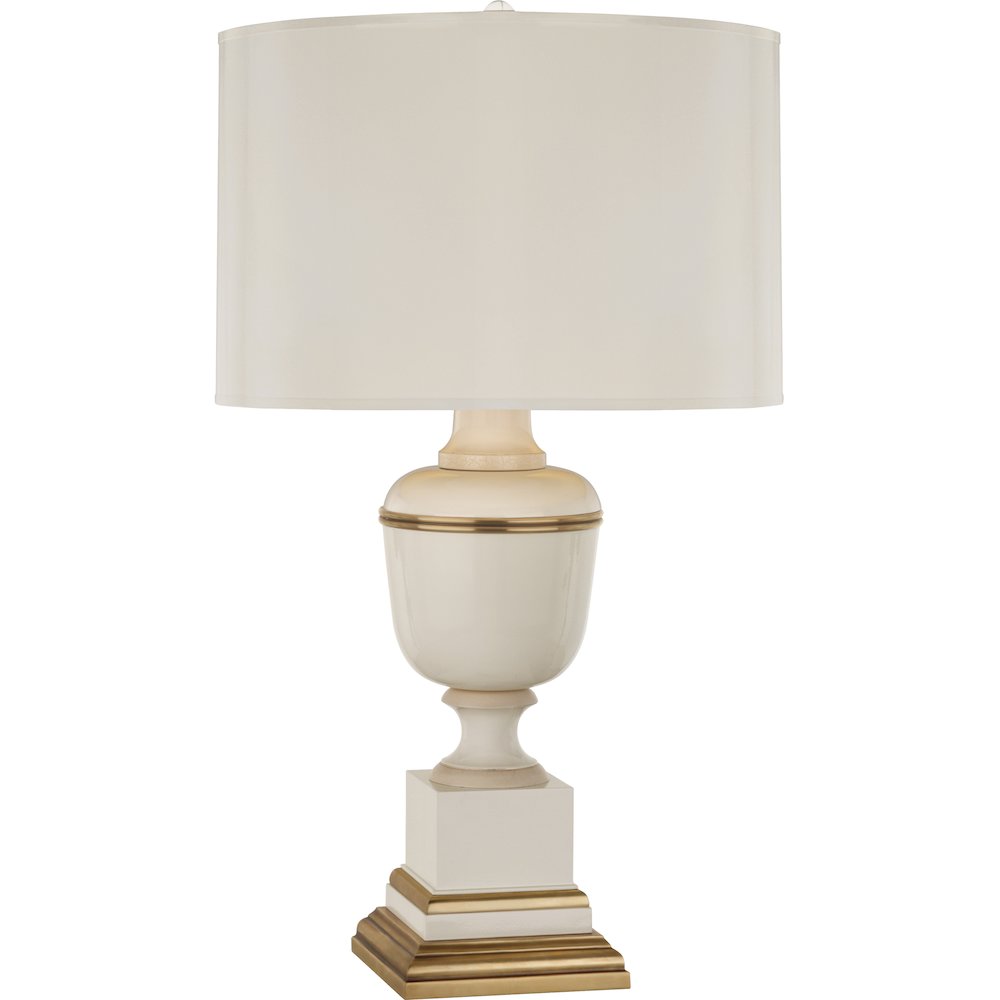 Annika Table Lamp in Ivory Lacquered Paint Color. Picture 1