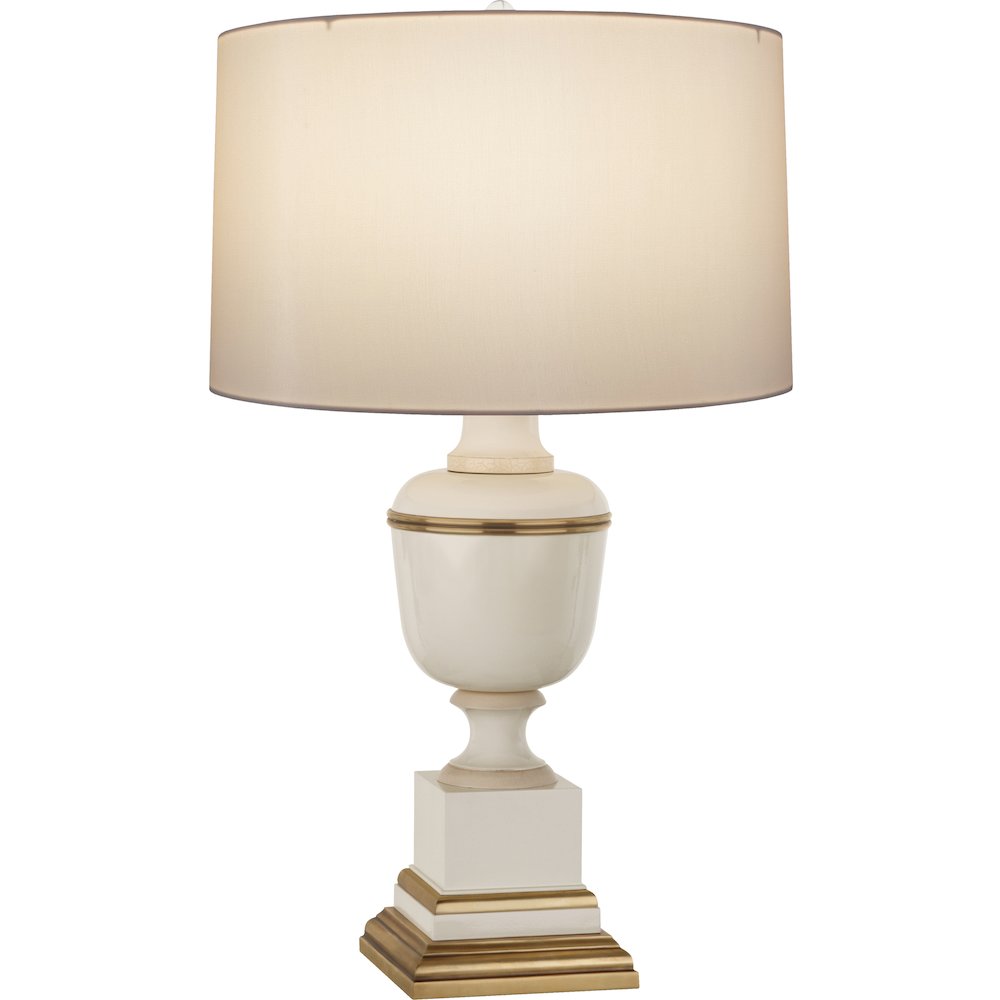 Annika Accent Lamp in Ivory Lacquered Paint Color. Picture 1