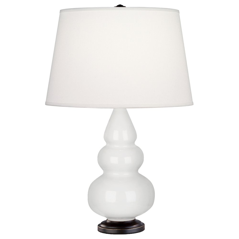 Lily Small Triple Gourd Accent Lamp in Lily Glazed Ceramic Color. Picture 1