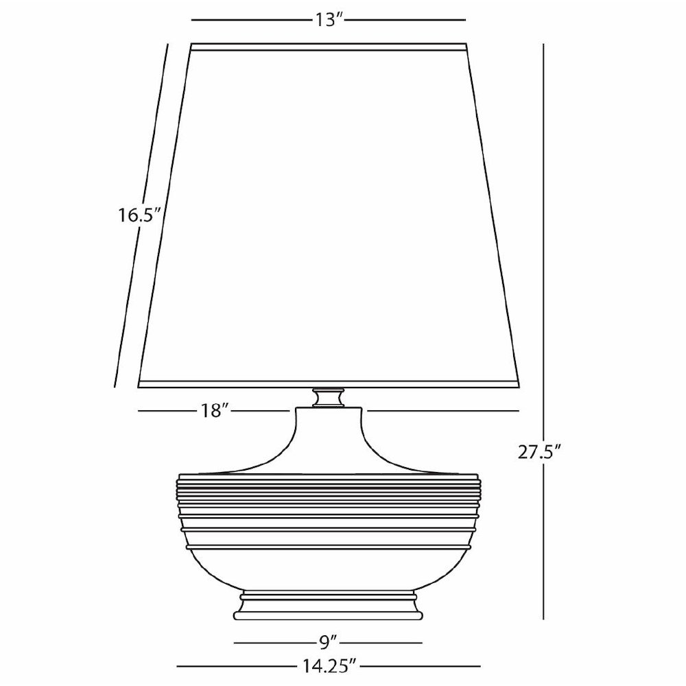 Matte Ash Michael Berman Nolan Table Lamp in Matte Ash Glazed Ceramic Color. Picture 2