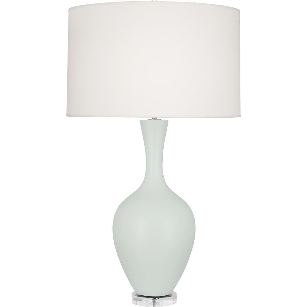 Matte Celadon Audrey Table Lamp in Matte Celadon Glazed Ceramic Color. Picture 1