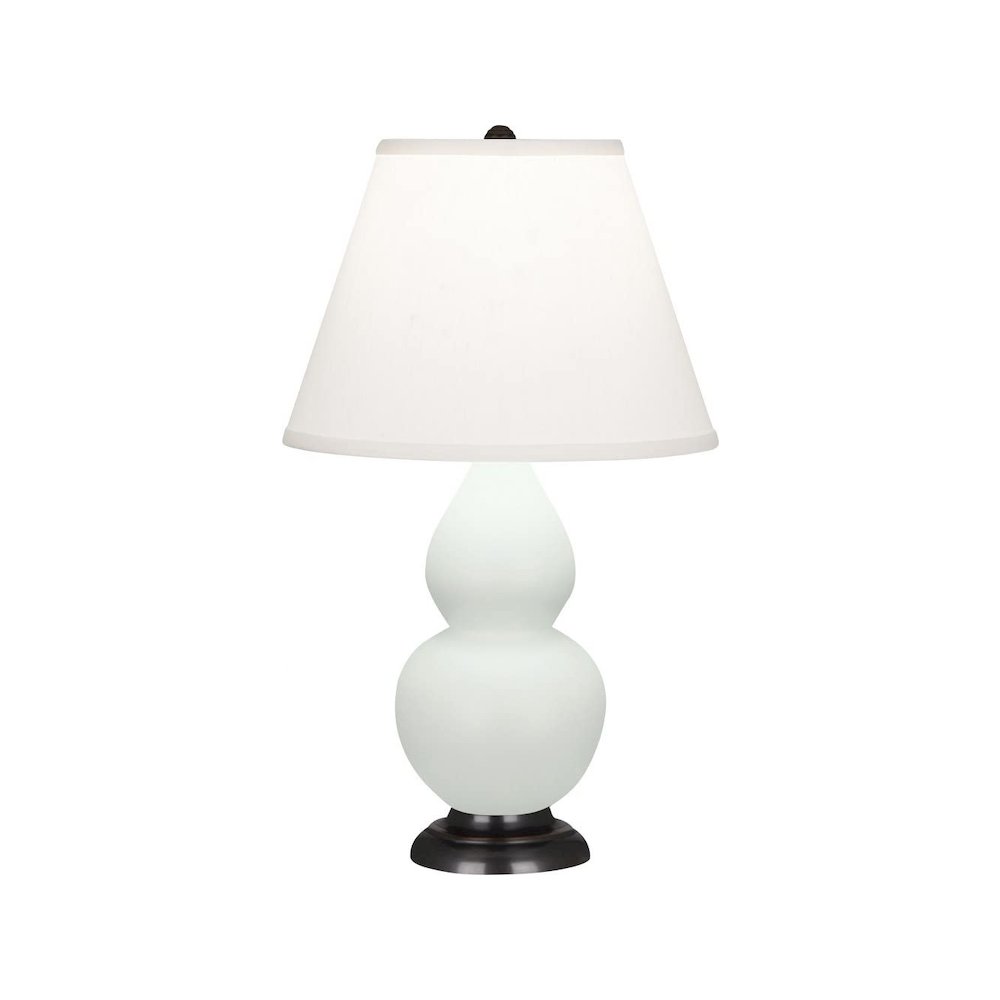 Matte Celadon Small Double Gourd Accent Lamp. Picture 2