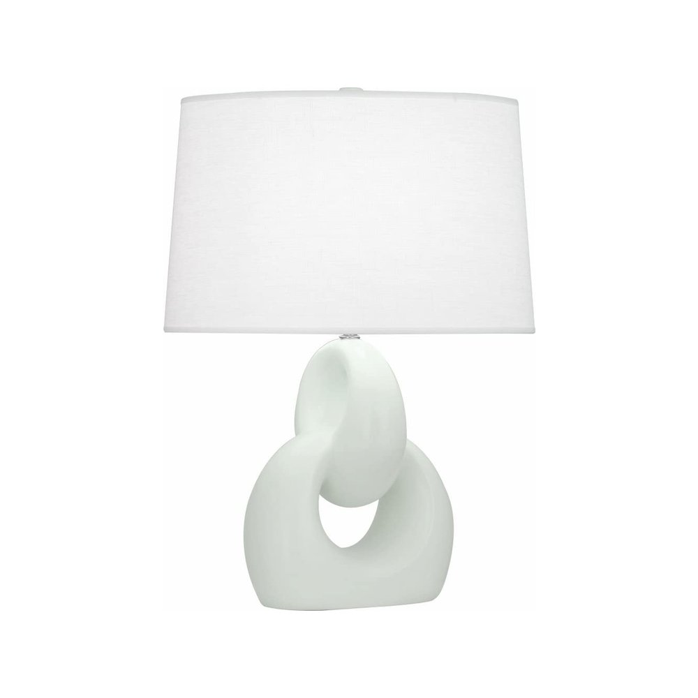 Matte Celadon Fusion Table Lamp in Matte Celadon Glazed Ceramic Color. Picture 2