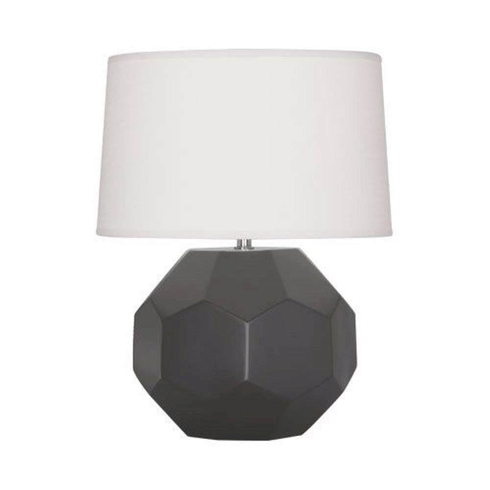 Matte Ash Franklin Accent Lamp in Matte Ash Glazed Ceramic Color. Picture 1