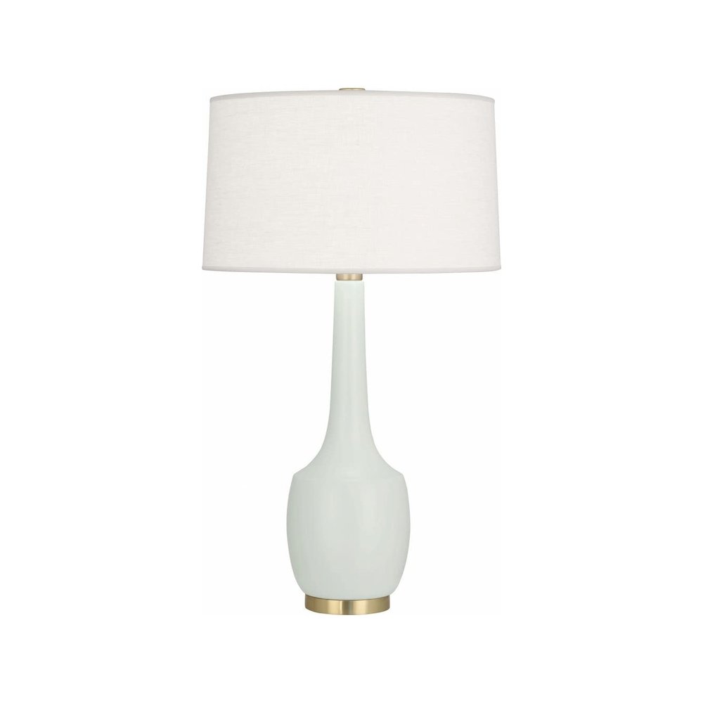 Matte Celadon Delilah Table Lamp in Matte Celadon Glazed Ceramic Color. Picture 2