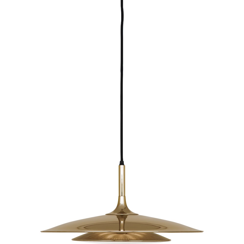 Axiom Pendant in Polished Gold Color. Picture 1