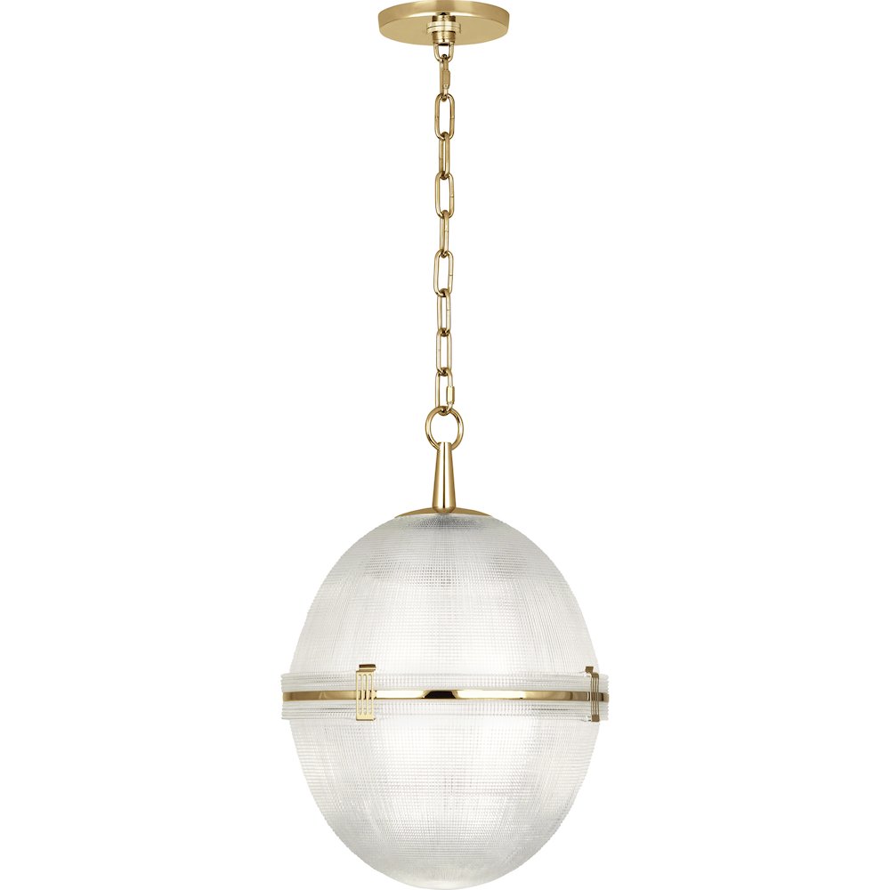Brighton Pendant in Modern Brass Color. Picture 1