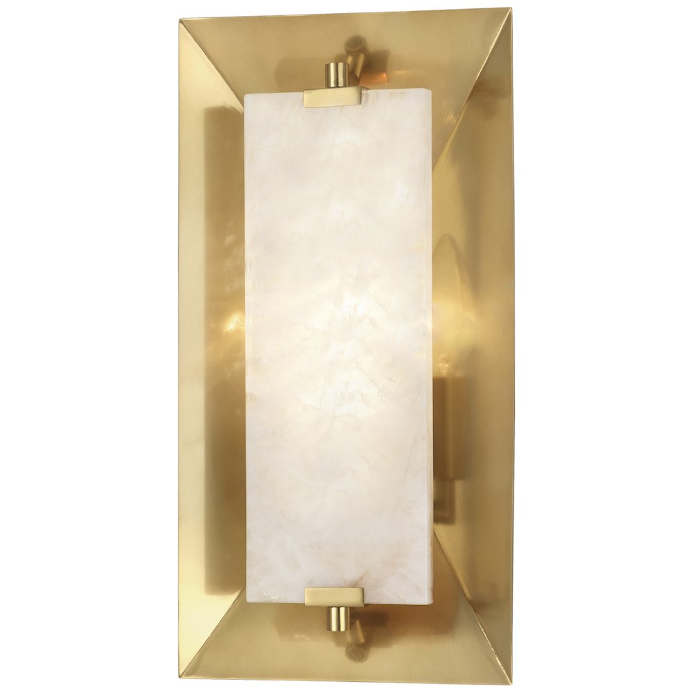 Gemma Wall Sconce in Modern Brass Color. Picture 1