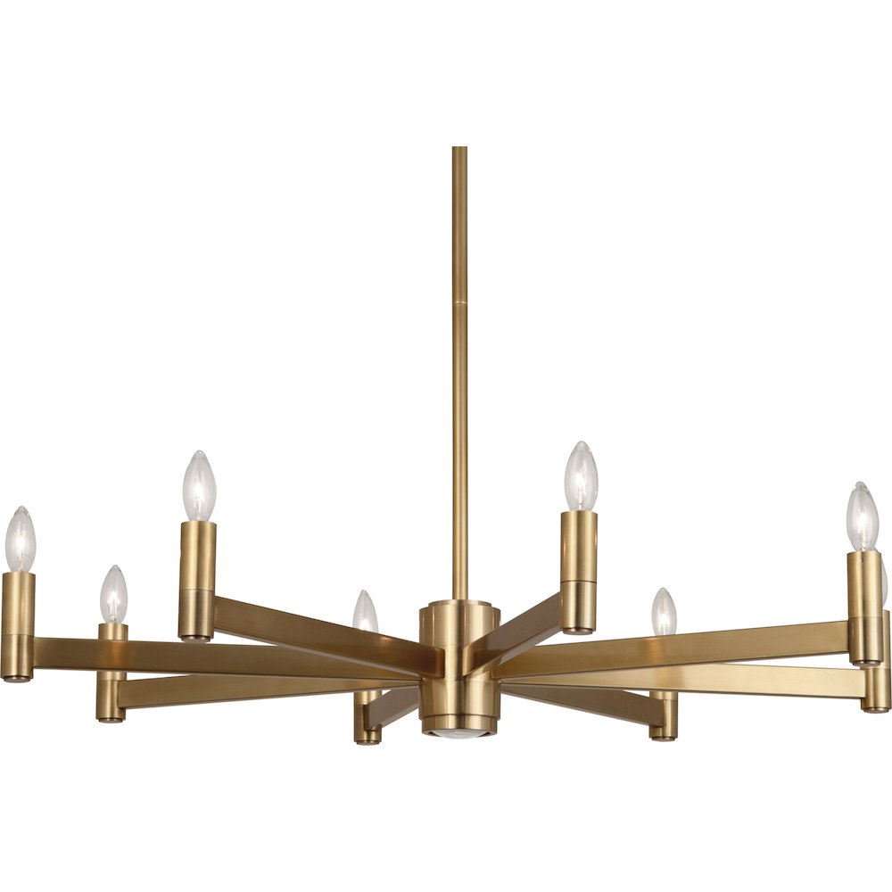 Delany Chandelier in Antique Brass Color. Picture 1