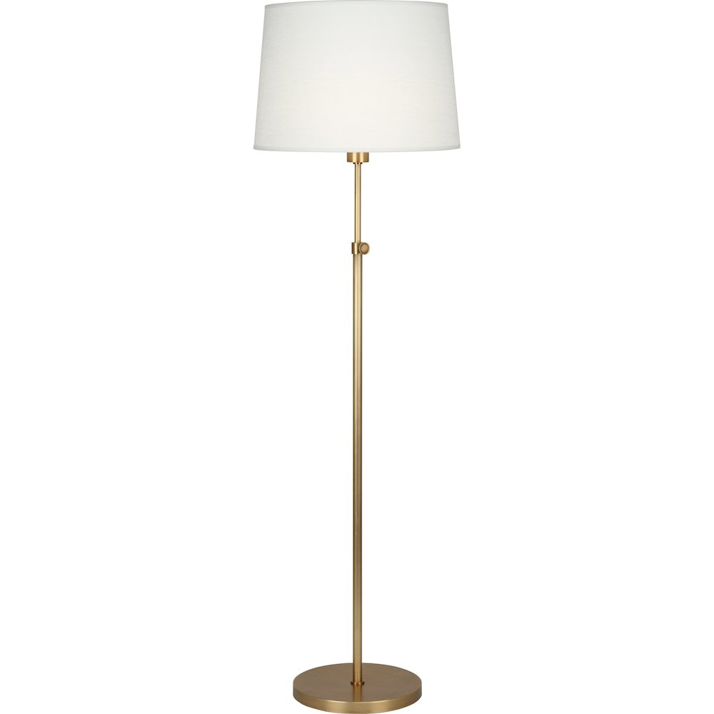 Koleman Floor Lamp in Aged Brass Color. Picture 1