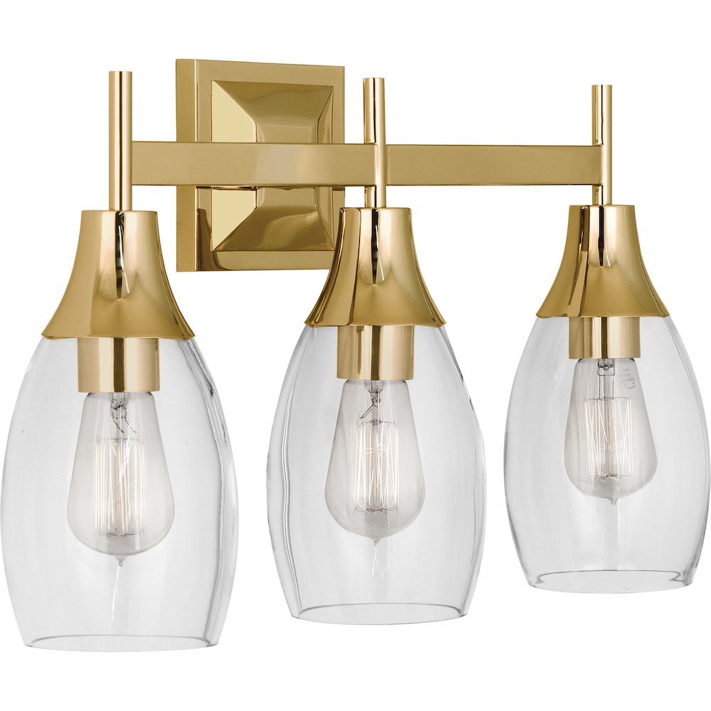 Grace Wall Sconce in Modern Brass Color. Picture 1
