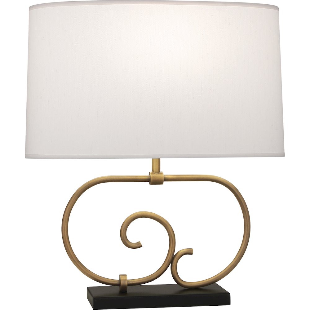 Chloe Table Lamp in Warm Brass Color. Picture 1