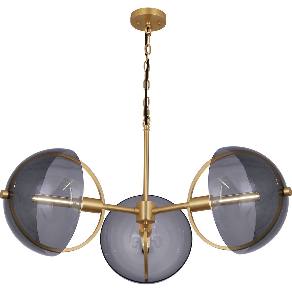Mavisten Edition Copernica Chandelier in Lacquered Burnished Brass Color. Picture 1