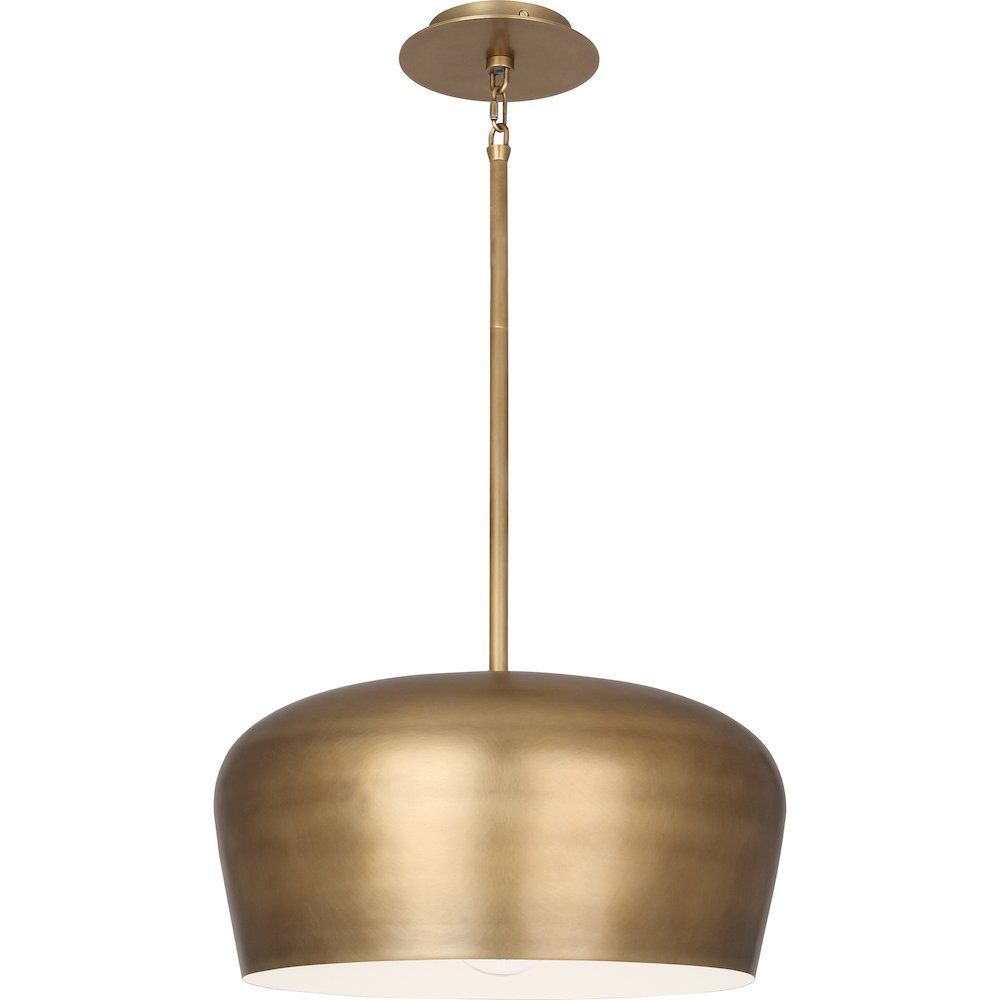 Rico Espinet Bumper Pendant in Warm Brass Color. Picture 1