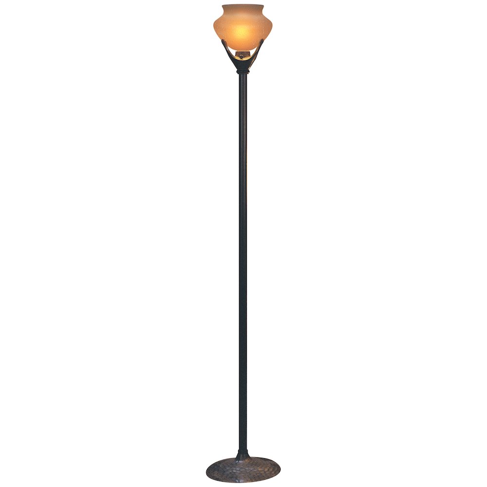 Beaux Arts Torchiere in Antiqued Rust Color. Picture 1