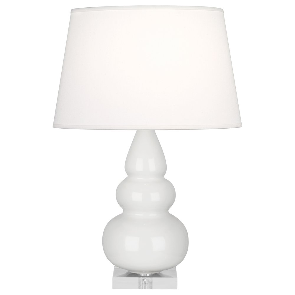 Lily Small Triple Gourd Accent Lamp in Lily Glazed Ceramic Color. Picture 1
