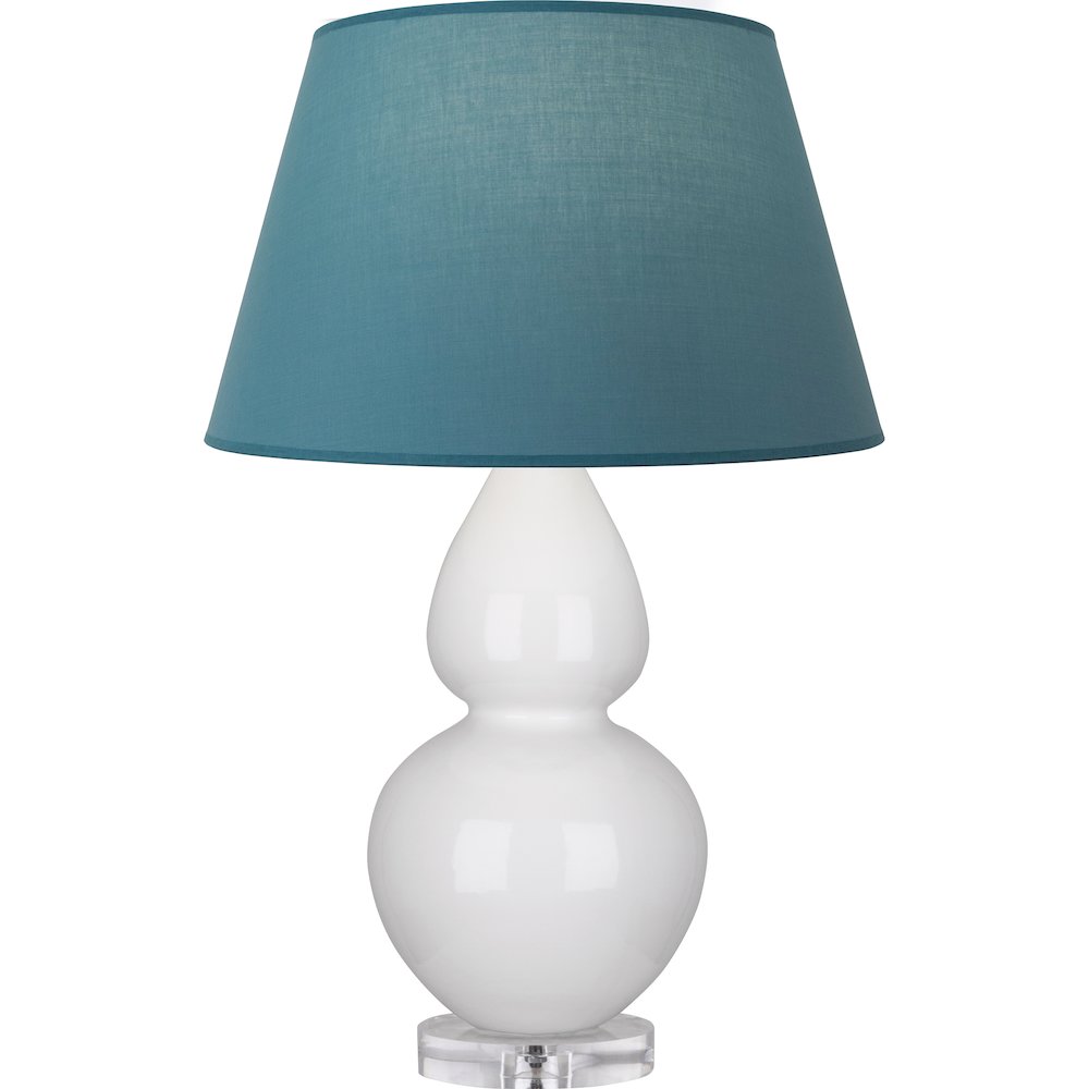 Lily Double Gourd Table Lamp in Lily Glazed Ceramic Color. Picture 1