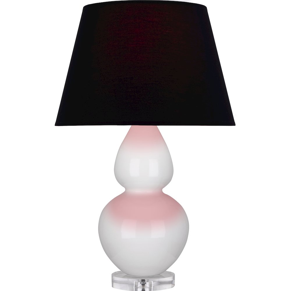 Lily Double Gourd Table Lamp in Lily Glazed Ceramic Color. Picture 1