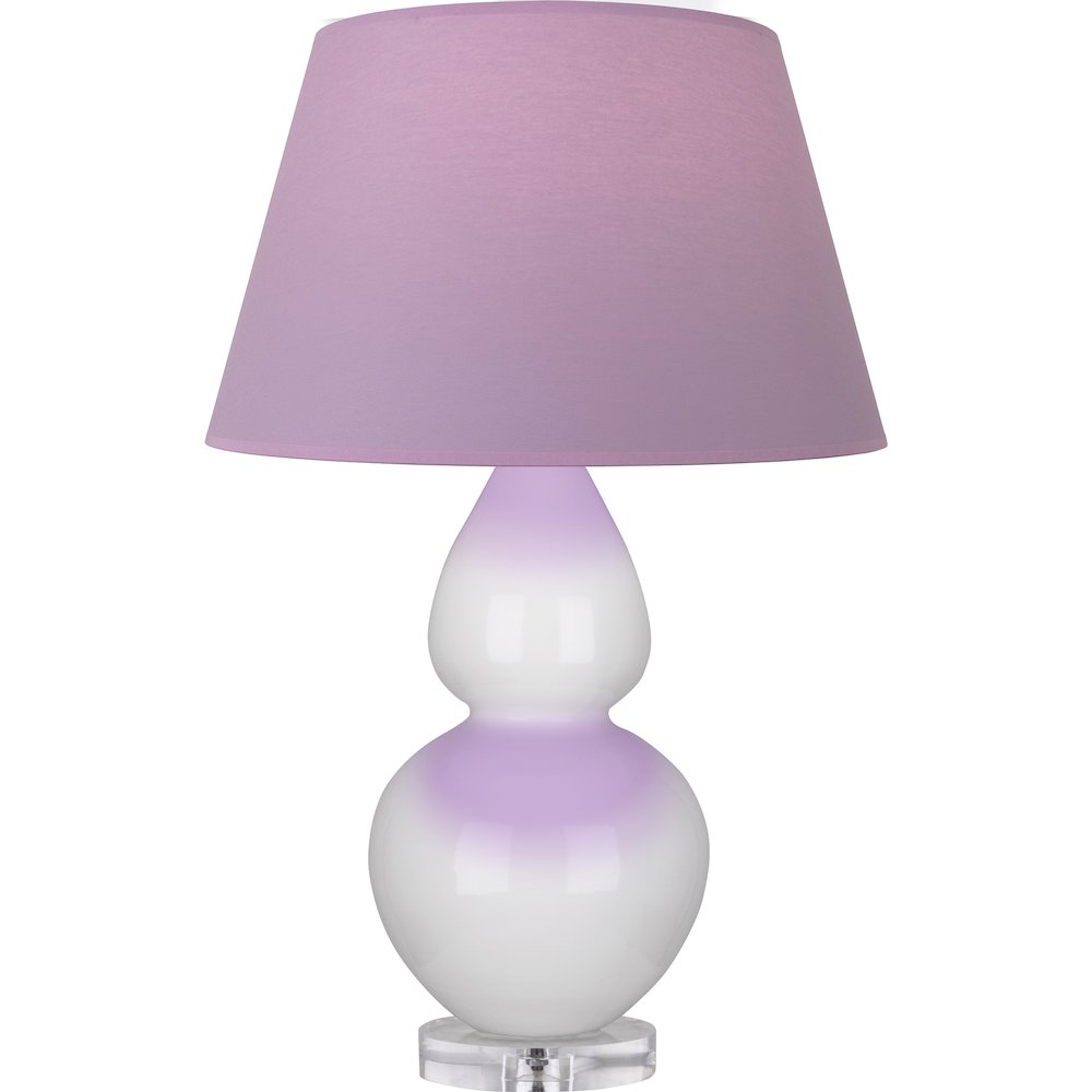 Lily Double Gourd Table Lamp in Lily Glazed Ceramic Color. Picture 1
