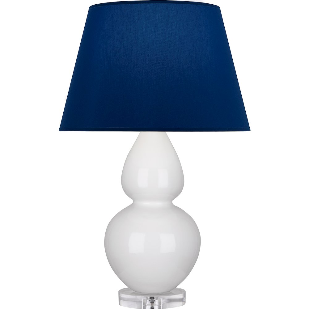 Lily Double Gourd Table Lamp in Lily Glazed Ceramic Color. Picture 1