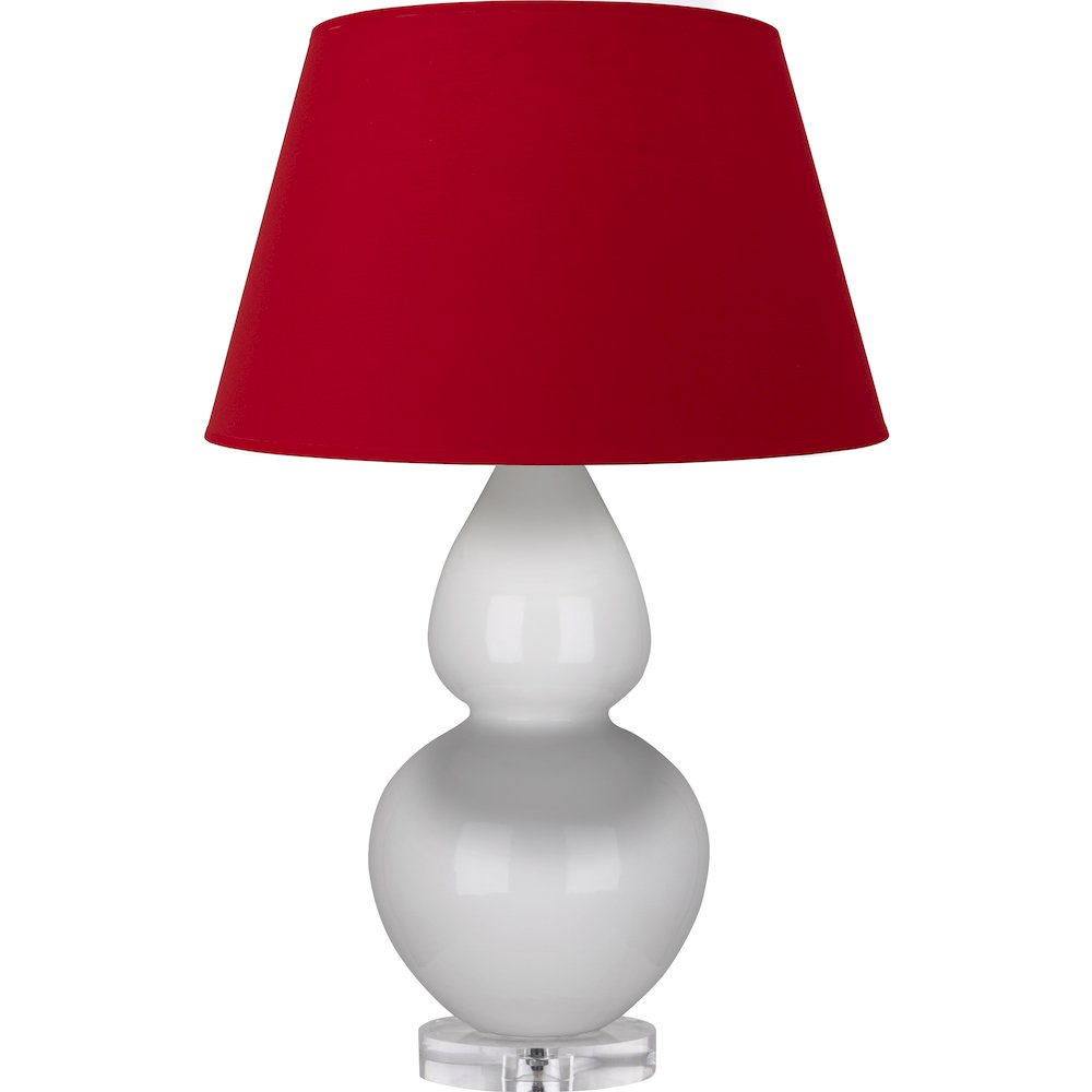 Lily Double Gourd Table Lamp in Lily Glazed Ceramic Color. Picture 1