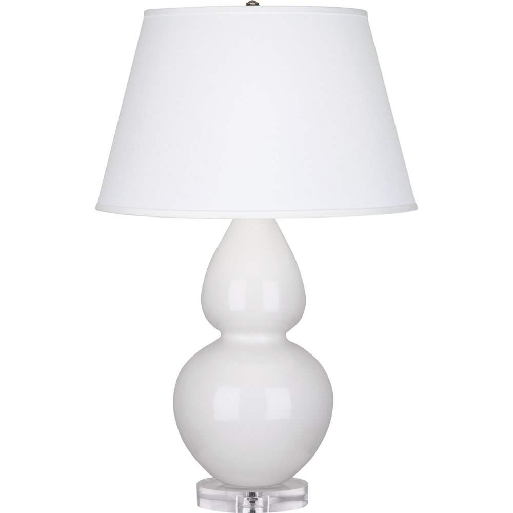 Lily Double Gourd Table Lamp in Lily Glazed Ceramic Color. Picture 1