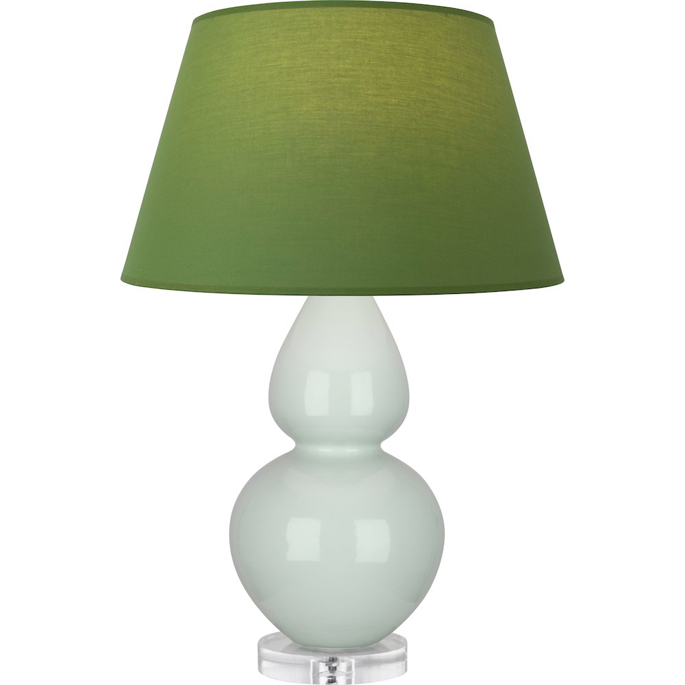 Celadon Double Gourd Table Lamp in Celadon Glazed Ceramic Color. Picture 1
