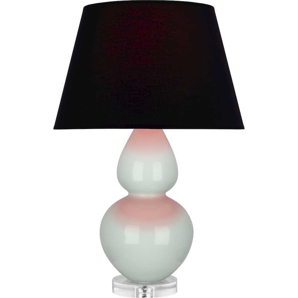 Celadon Double Gourd Table Lamp in Celadon Glazed Ceramic Color. Picture 1