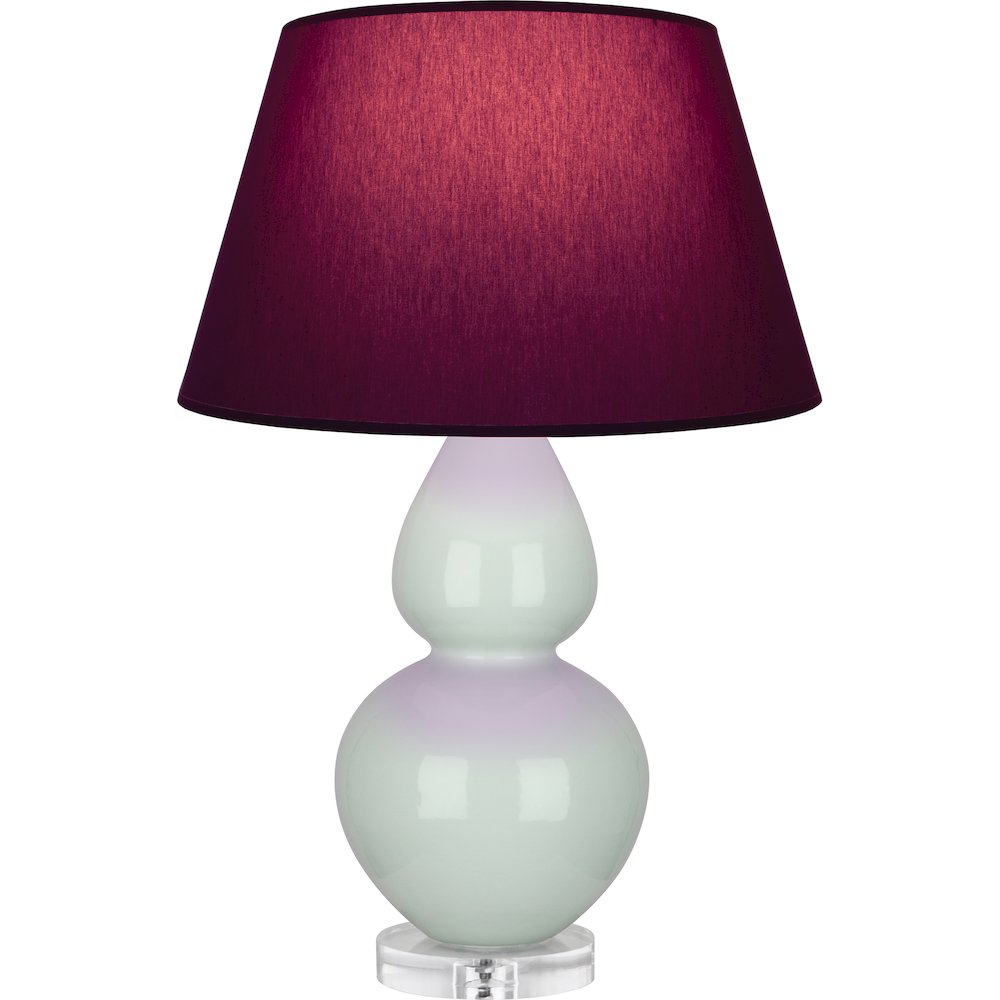 Celadon Double Gourd Table Lamp in Celadon Glazed Ceramic Color. Picture 1