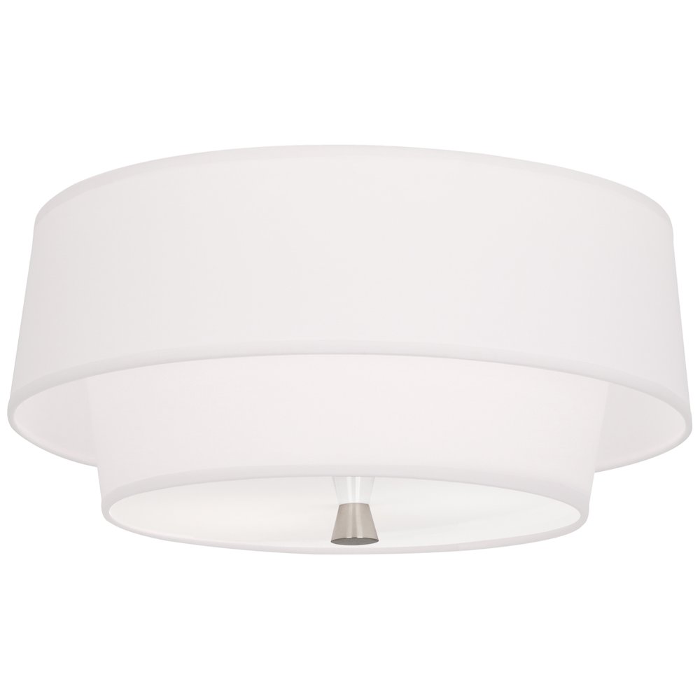 Decker Flushmount in Polished Nickel Color. Picture 1