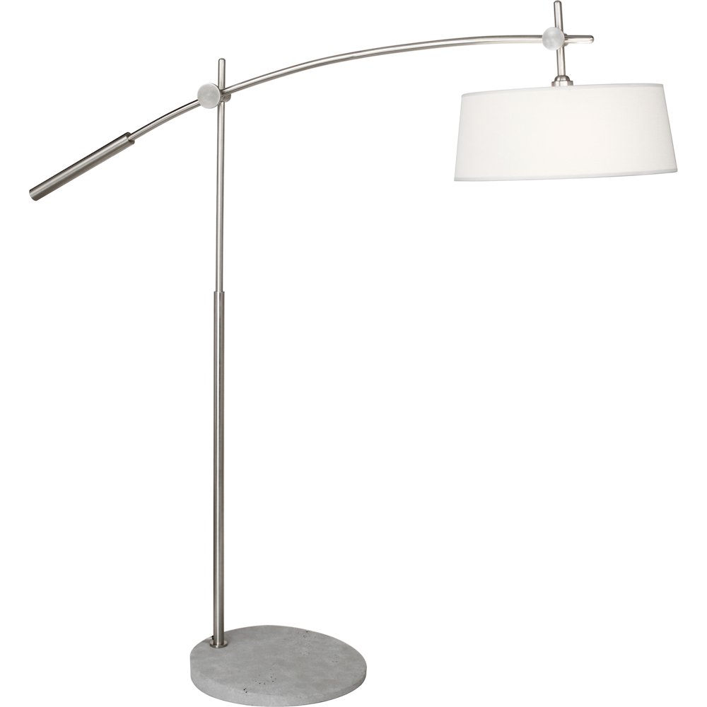 Rico Espinet Miles Floor Lamp in Brushed Nickel Color. Picture 1