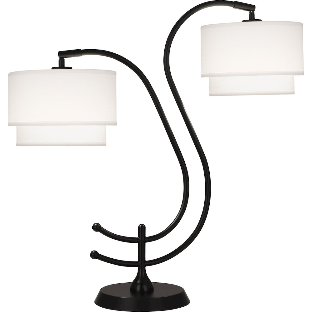 Charlee Table Lamp in Matte Black Powder Coat Color. Picture 1