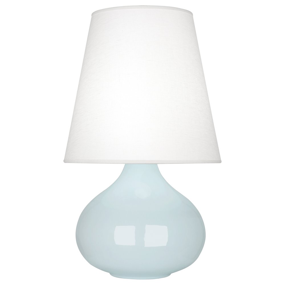 Baby Blue June Accent Lamp in Baby Blue Glazed Ceramic Color. Picture 1