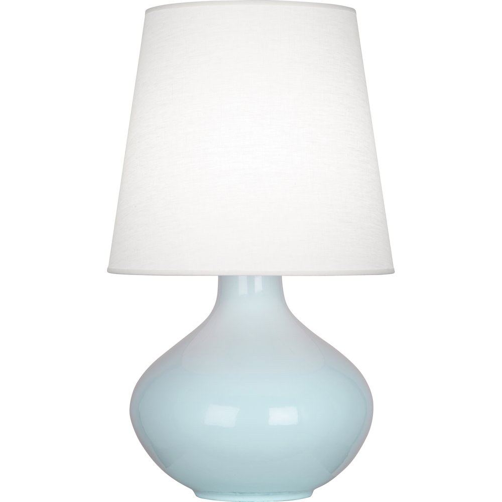Baby Blue June Table Lamp in Baby Blue Glazed Ceramic Color. Picture 1