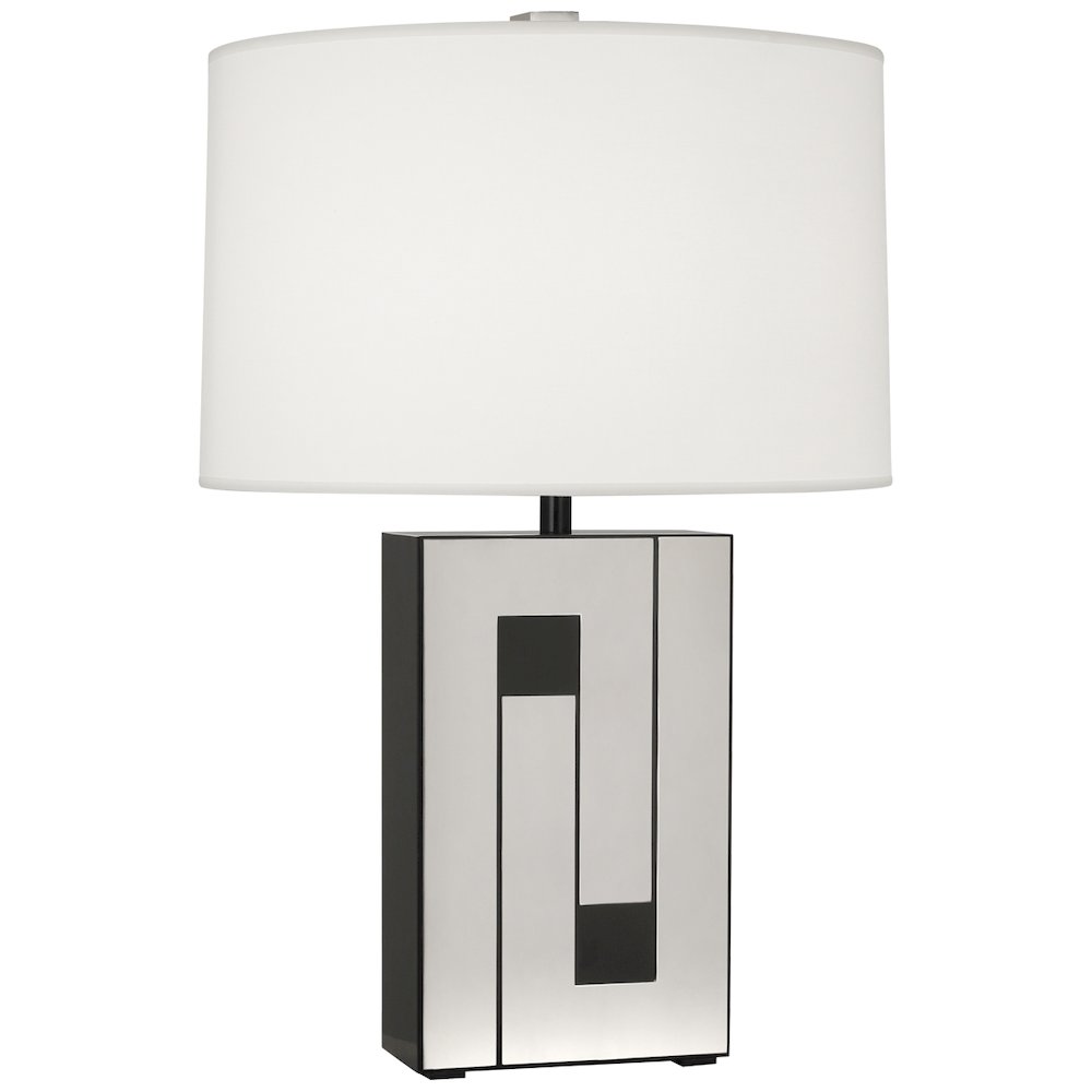 Blox Table Lamp in Black Enamel Color. Picture 1