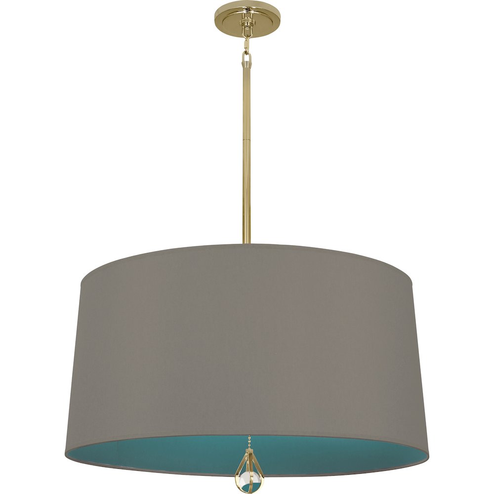 Williamsburg Custis Pendant in Modern Brass Color. Picture 1