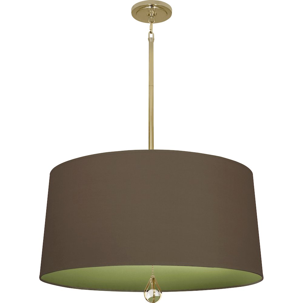 Williamsburg Custis Pendant in Modern Brass Color. Picture 1