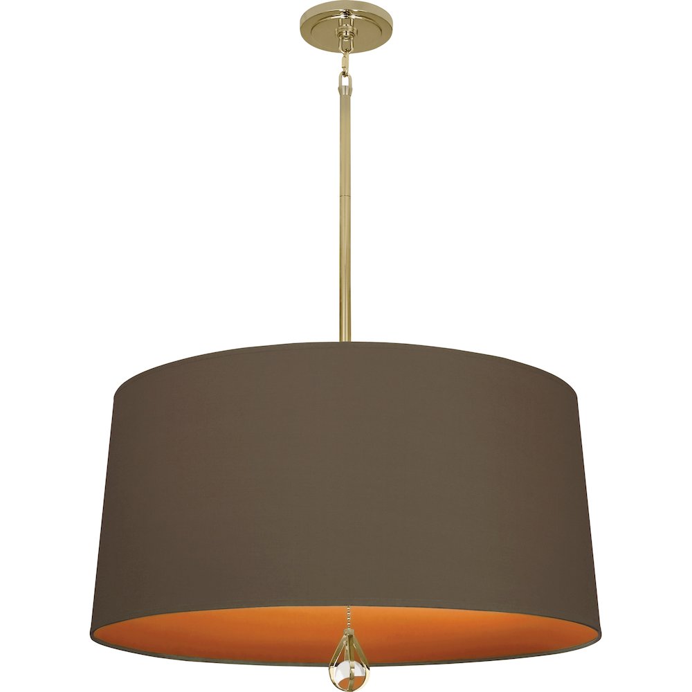 Williamsburg Custis Pendant in Modern Brass Color. Picture 1