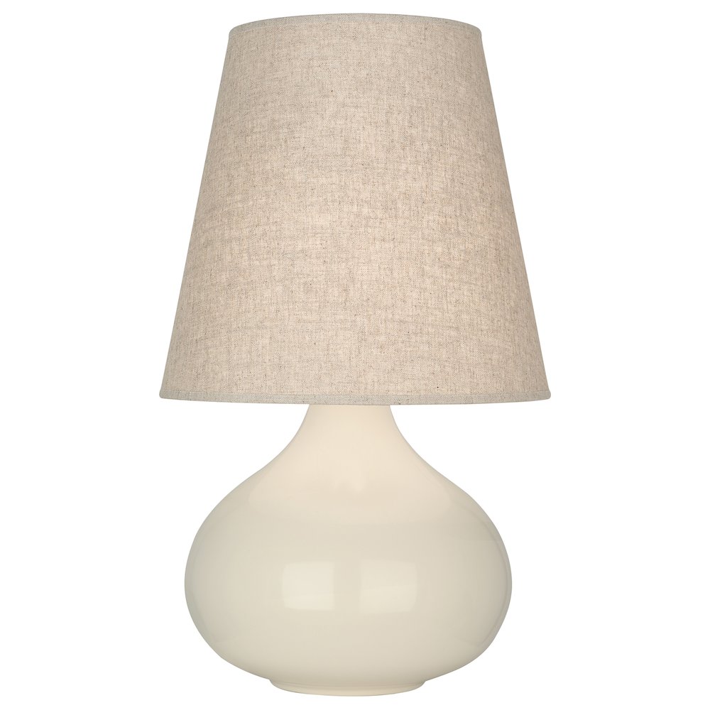 Bone June Accent Lamp in Bone Glazed Ceramic Color. Picture 1