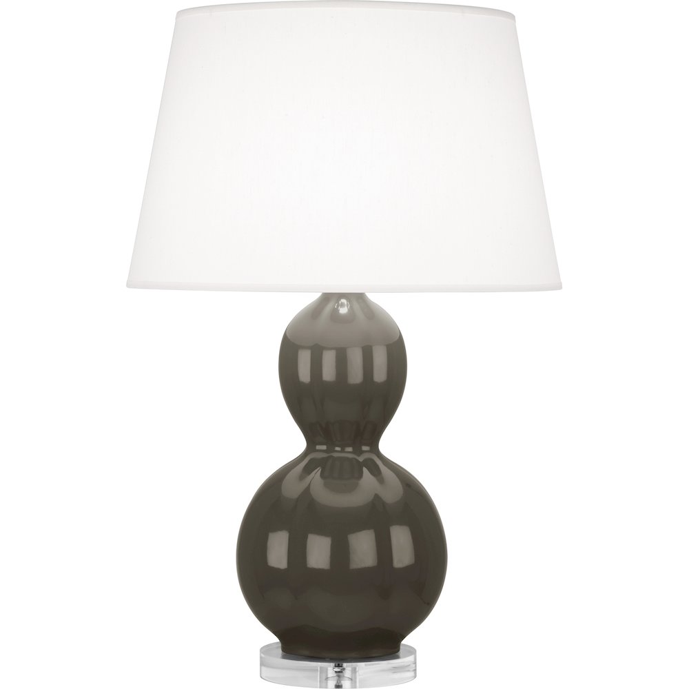 Carter Gray Williamsburg Randolph Table Lamp in Gray Taupe Glazed Ceramic Color. Picture 1