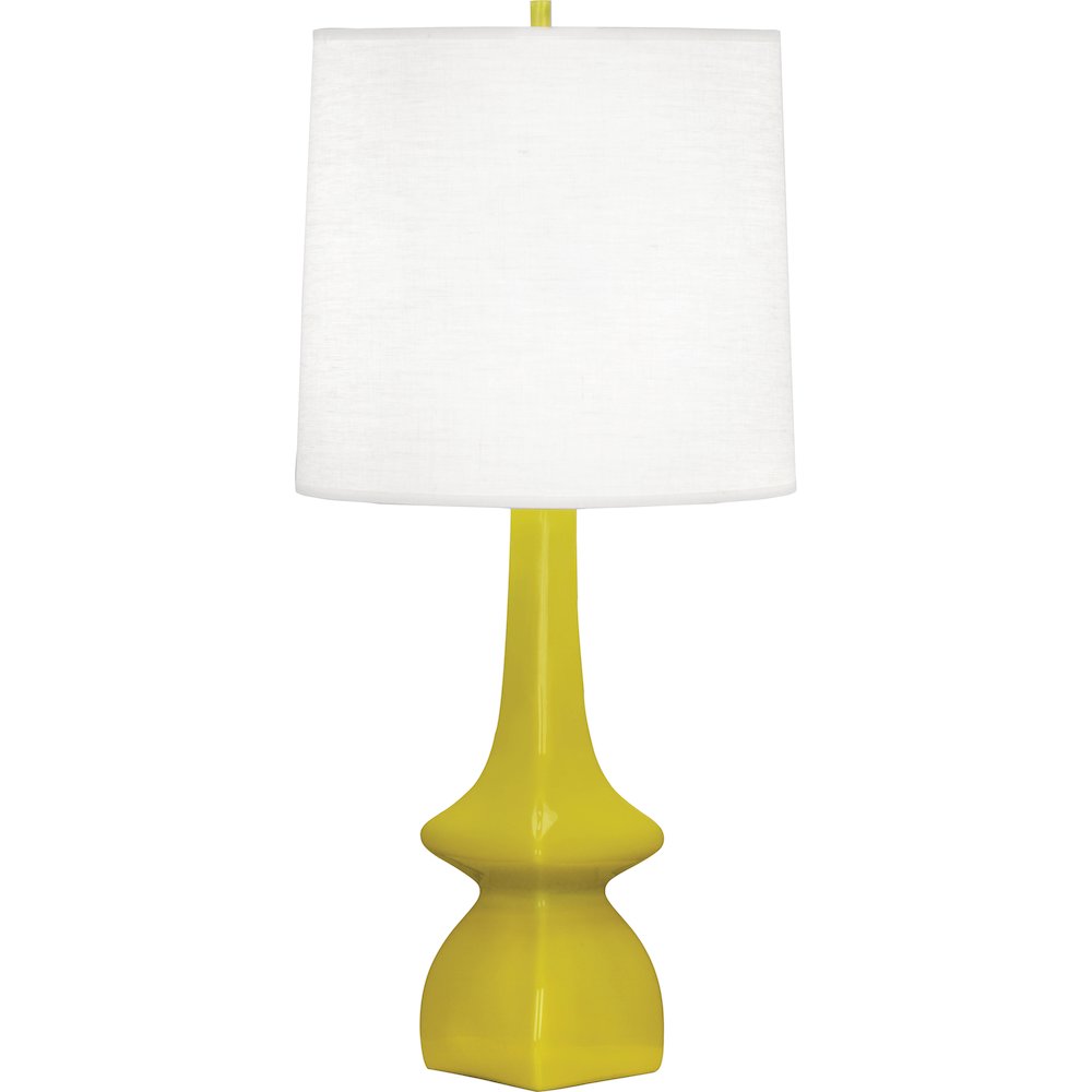 Citron Jasmine Table Lamp in Citron Glazed Ceramic Color. Picture 1