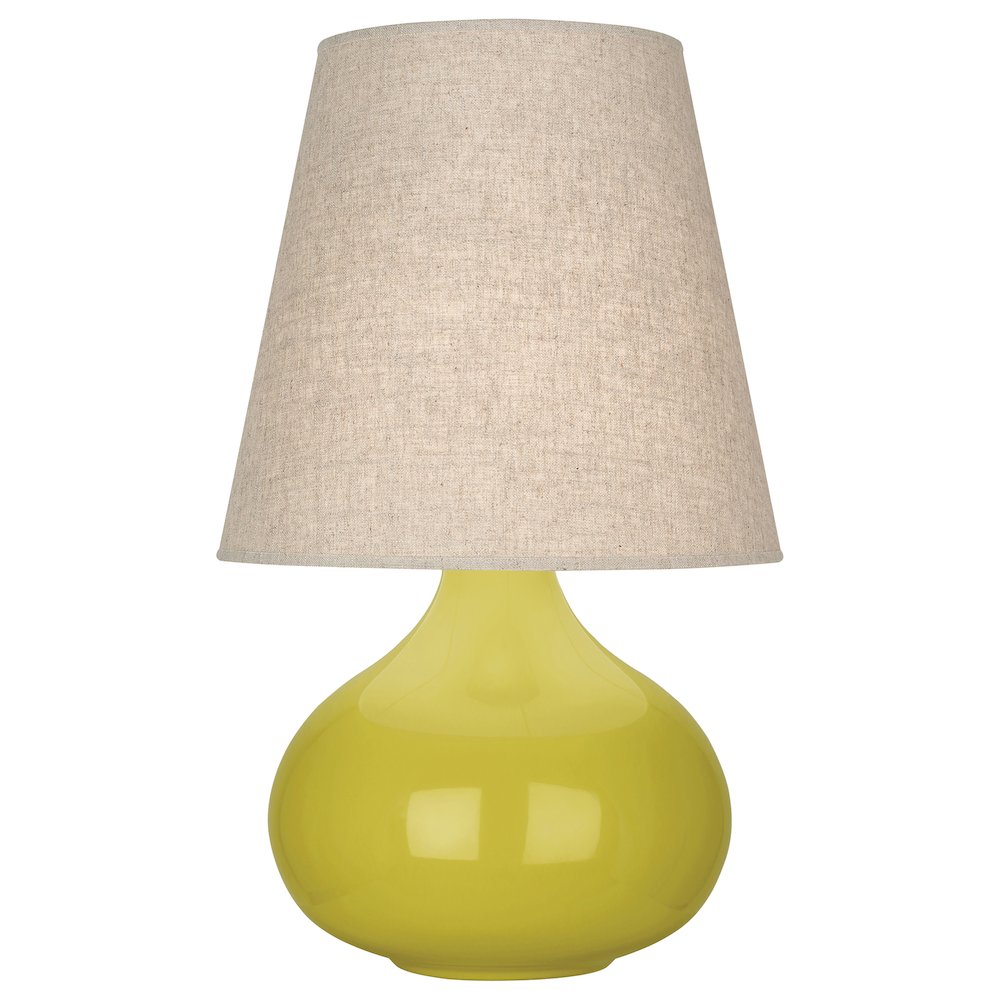 Citron June Accent Lamp in Citron Glazed Ceramic Color. Picture 1