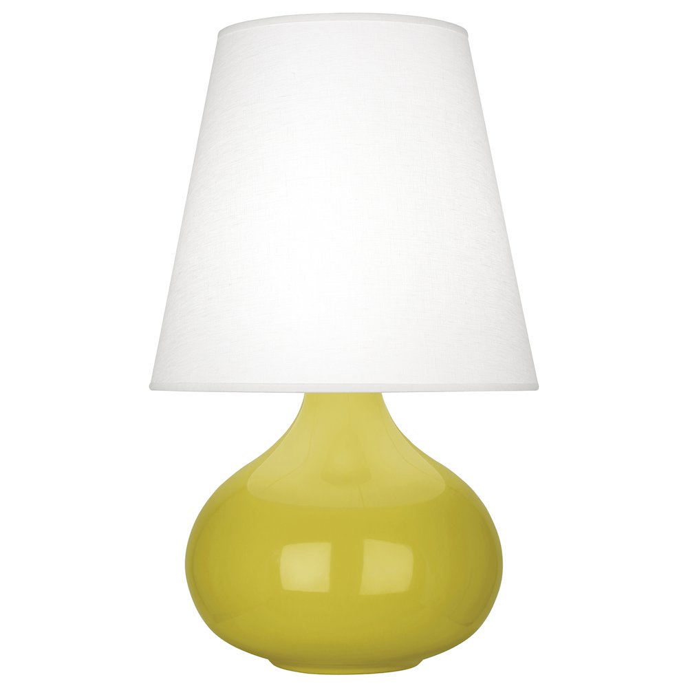 Citron June Accent Lamp in Citron Glazed Ceramic Color. Picture 1