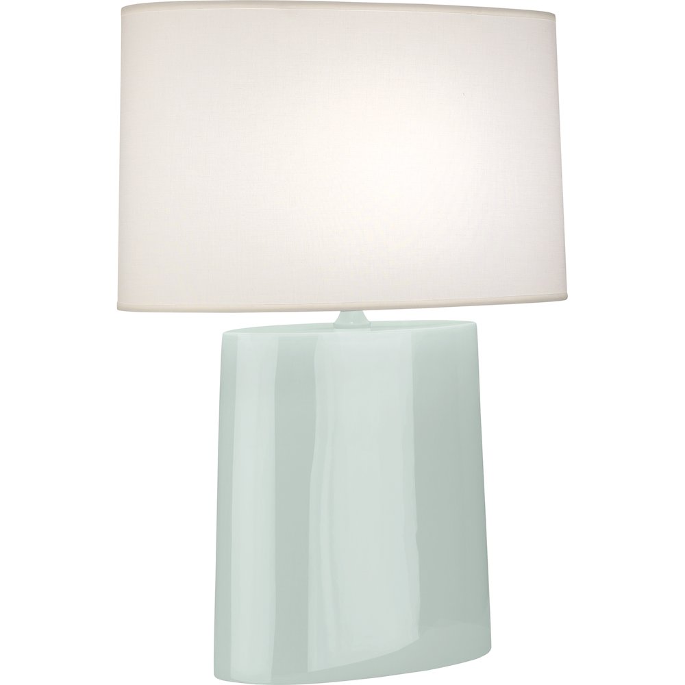 Celadon Victor Table Lamp in Celadon Glazed Ceramic Color. Picture 1